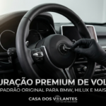 Restauração premium de volante em couro original para BMW, Hilux e carros de luxo em Praia Grande - Casa dos Volantes Vila Tupi