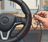 Revestimento de volante em couro legítimo Praia Grande - Casa dos Volantes